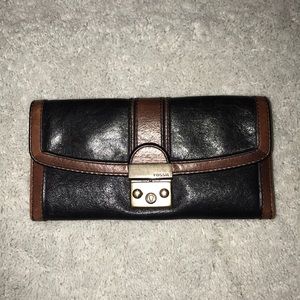Fossil leather wallet